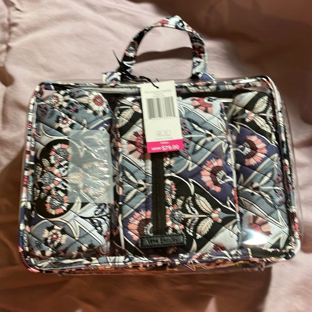 Vera Bradley omate blooms 4 pc cosmetic organizer NWTS